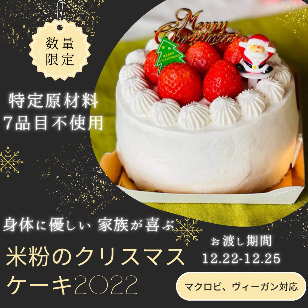 米粉のクリスマスケーキ